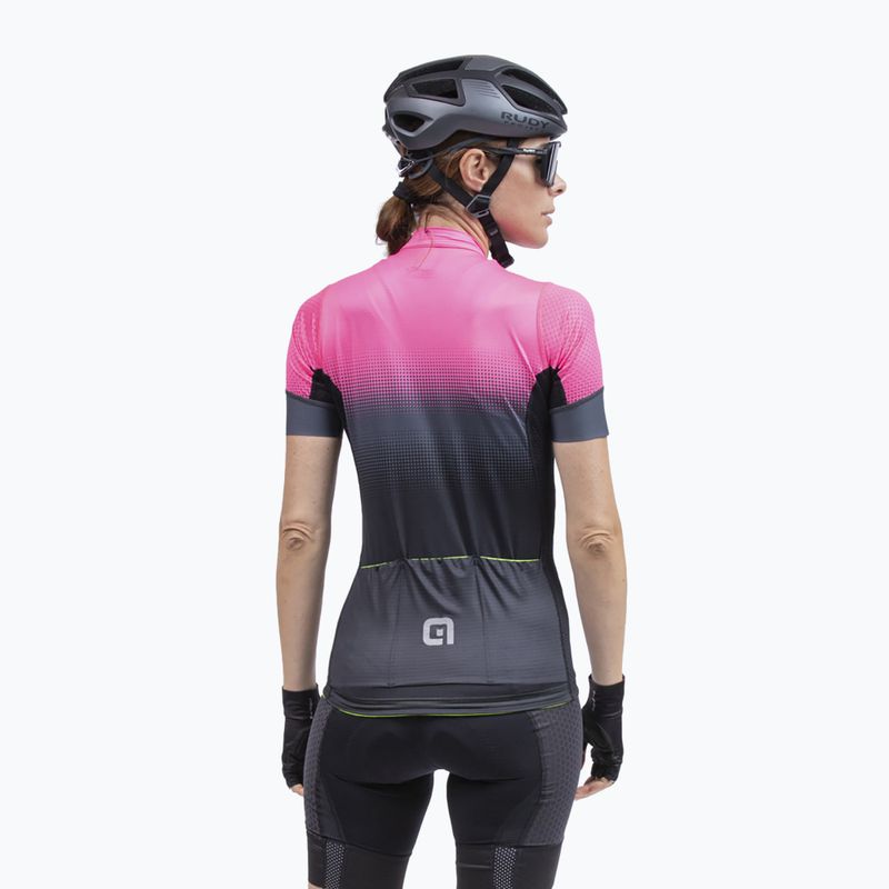 Велофутболка жіноча Alé Maglia Donna MC Gradient fluo pink 4