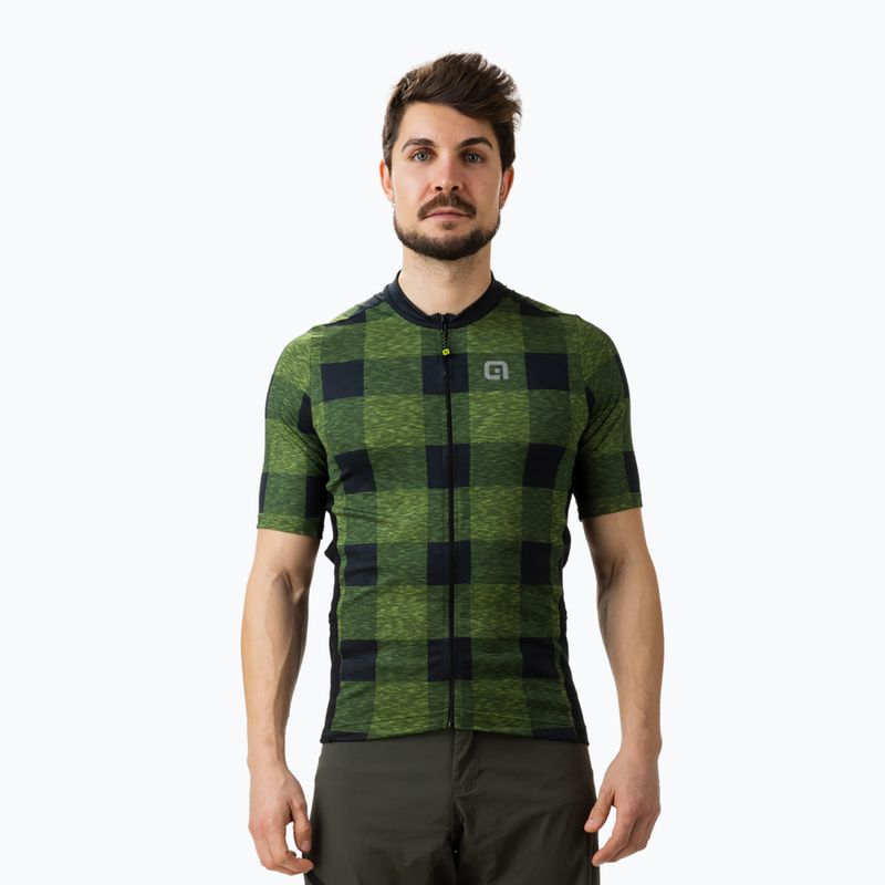 Велофутболка чоловіча Alé Maglia MC Scottish green