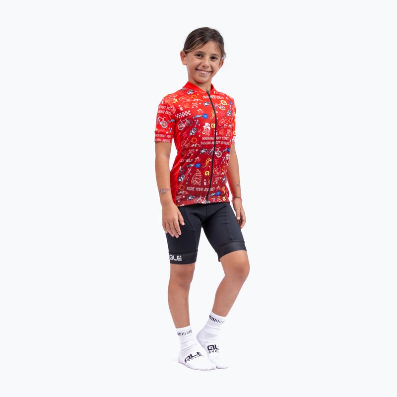 Велофутболка дитяча Alé Maglia Bimbo MC Vibes red 4