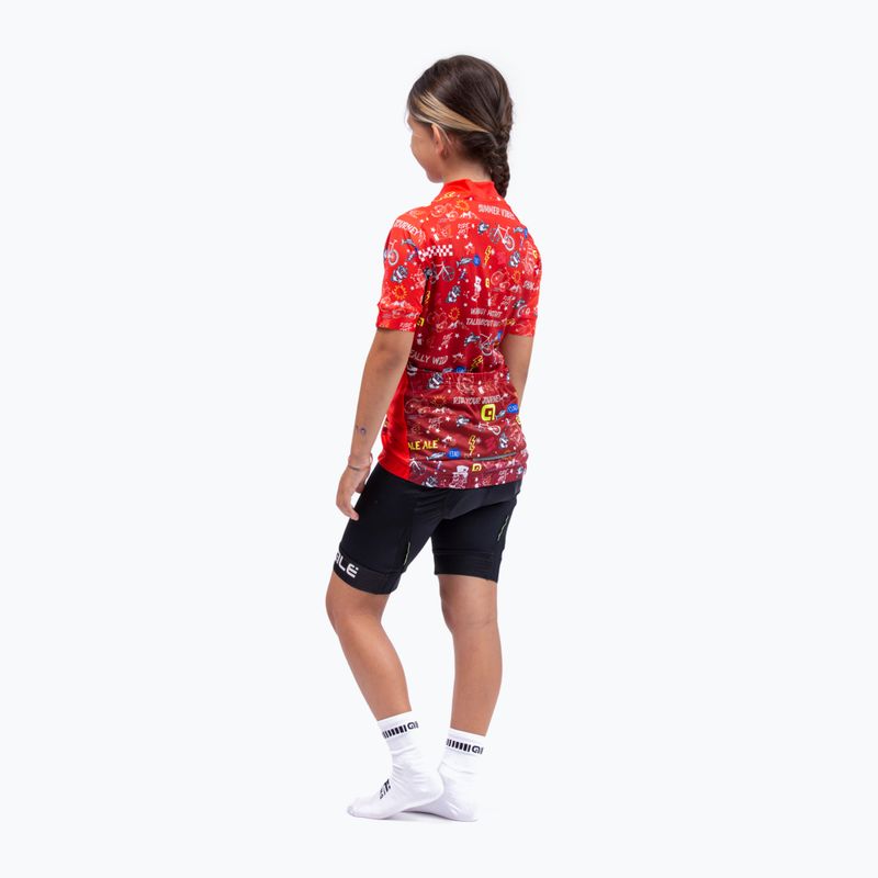 Велофутболка дитяча Alé Maglia Bimbo MC Vibes red 5