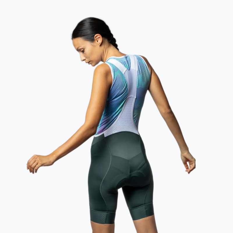 Шорти велосипедні жіночі Alé Magic Colour Bibshorts forest green 2
