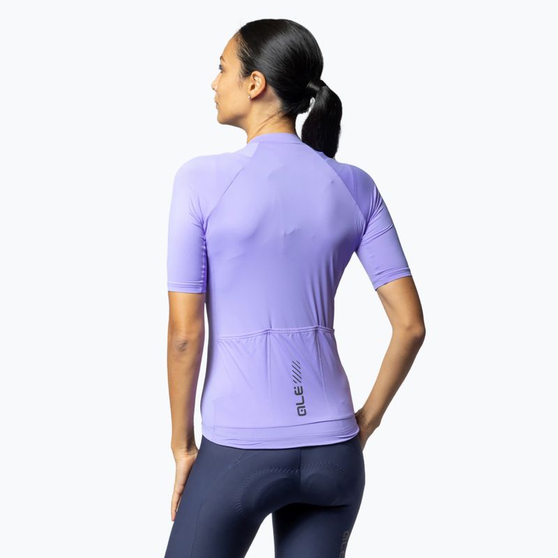 Футболка велосипедна жіноча Alé Color Block lilac 2