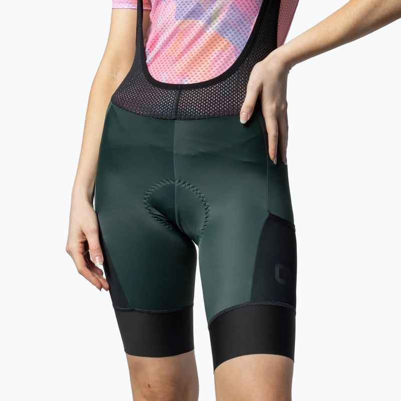 Шорти велосипедні жіночі Alé Stones Cargo Bibshorts green wood 3