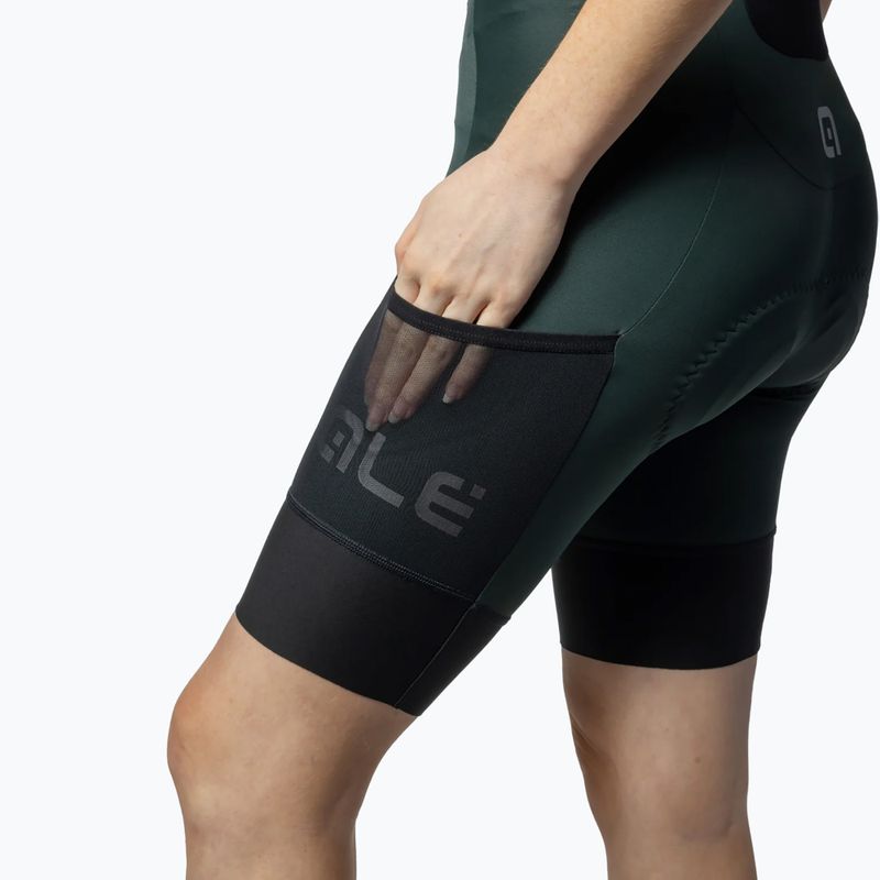 Шорти велосипедні жіночі Alé Stones Cargo Bibshorts green wood 5
