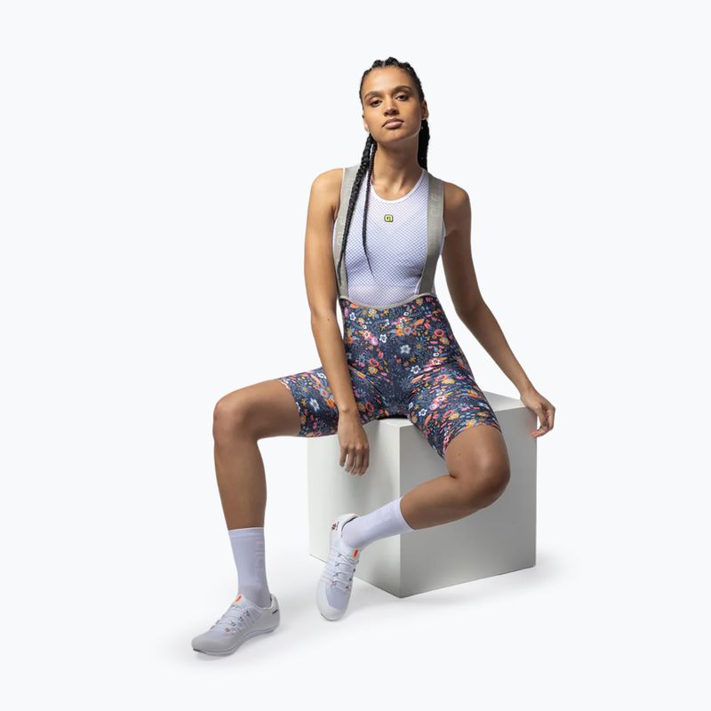 Шорти велосипедні жіночі Alé Master Graphic Bibshorts blue combo 5