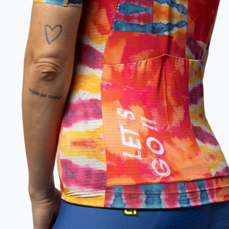 Футболка велосипедна жіноча Alé Clorofilla orange combo 6