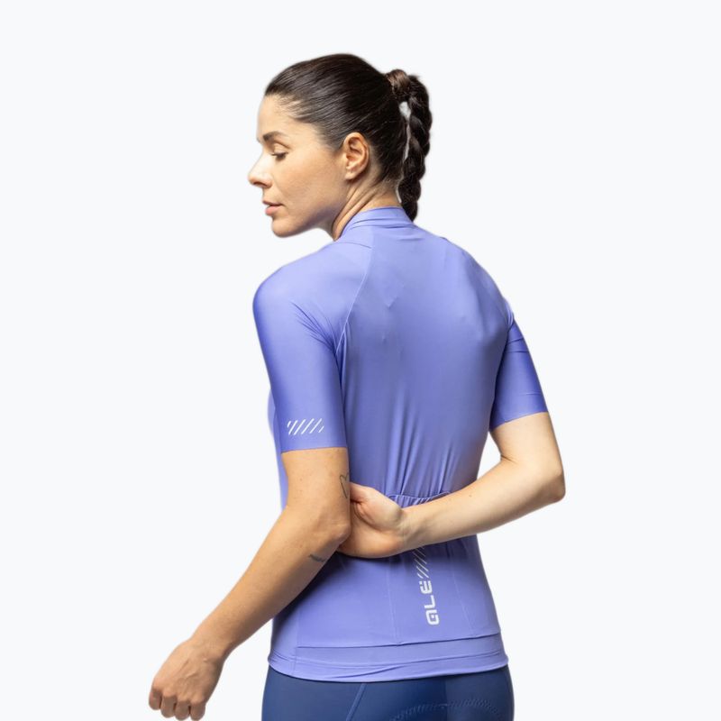Футболка велосипедна жіноча Alé Color Block jacaranda 3