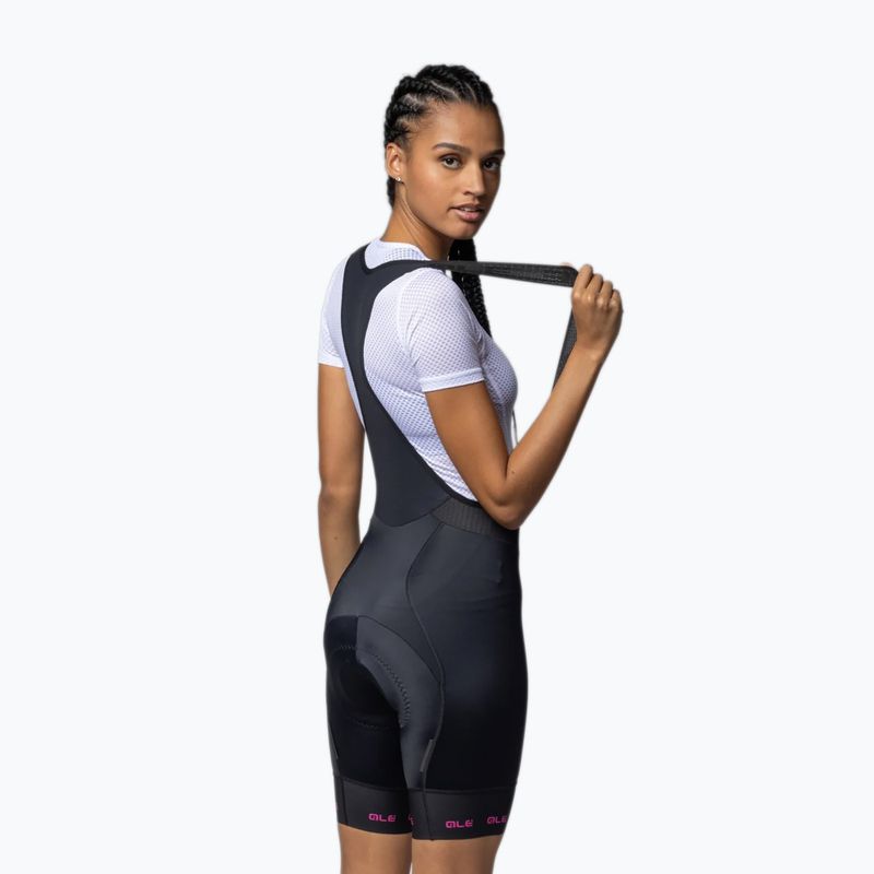 Шорти велосипедні жіночі Alé Strada 2.0 Bibshorts fuchsia 2