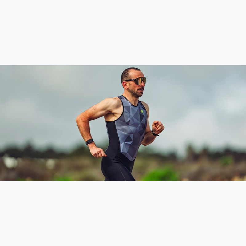 Комбінезон для тріатлону чоловічий Alé Triple grey 6