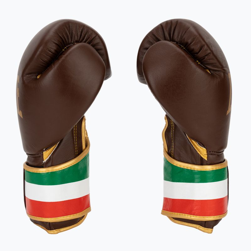 Рукавиці боксерські LEONE 1947 Italy '47 black/white/brown 4