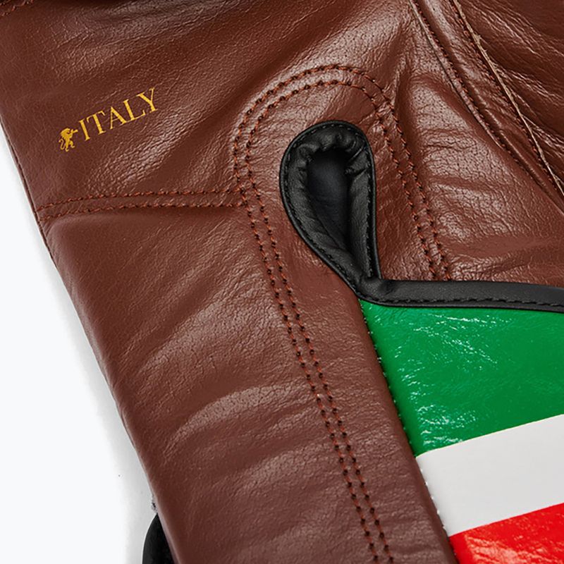 Рукавиці боксерські LEONE 1947 Italy '47 black/white/brown 6