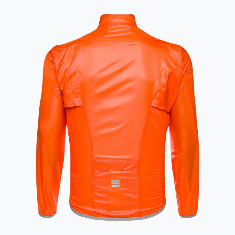 Куртка велосипедна чоловіча Sportful Hot Pack Easylight помаранчева 1102026.850 2