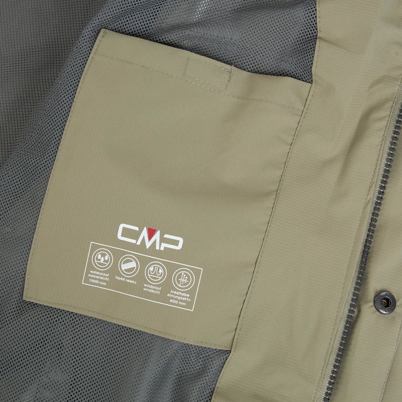 Куртка дощовик чоловіча CMP 39X7367 Snaps Hood sage 5