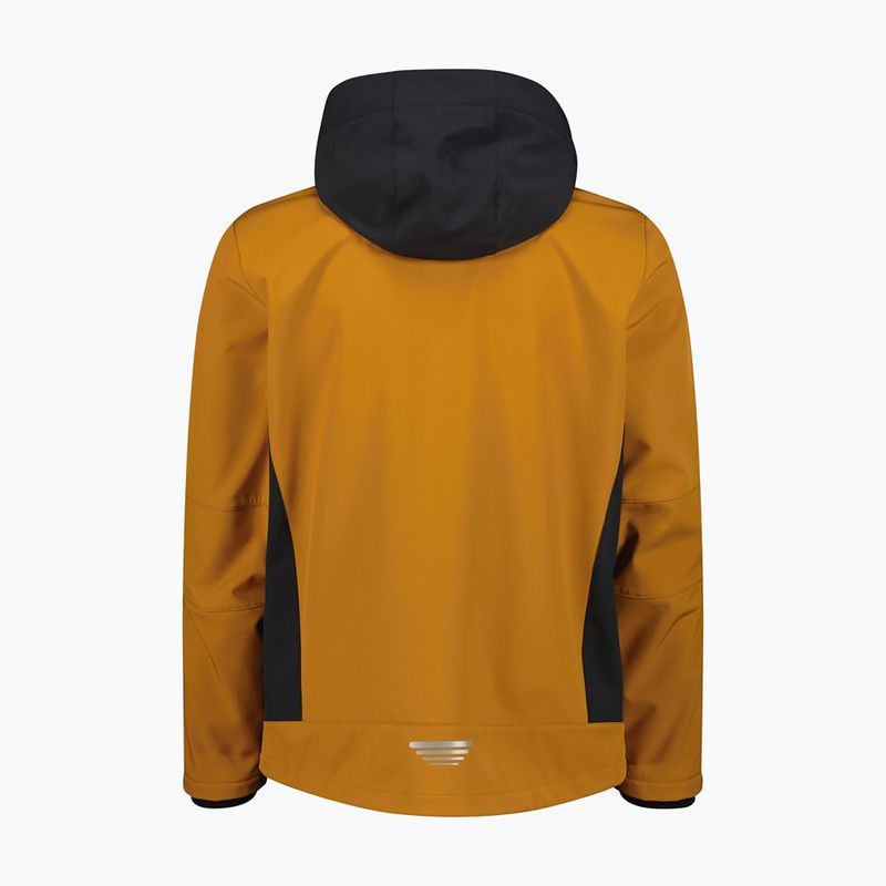 Куртка софтшелл чоловіча CMP 3A01787N Zip Hood caramel/antracite 2