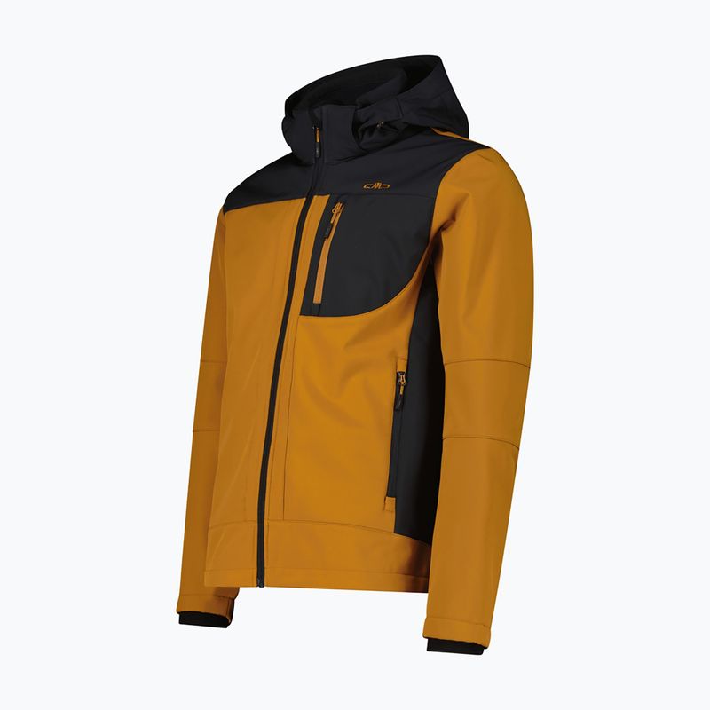 Куртка софтшелл чоловіча CMP 3A01787N Zip Hood caramel/antracite 3