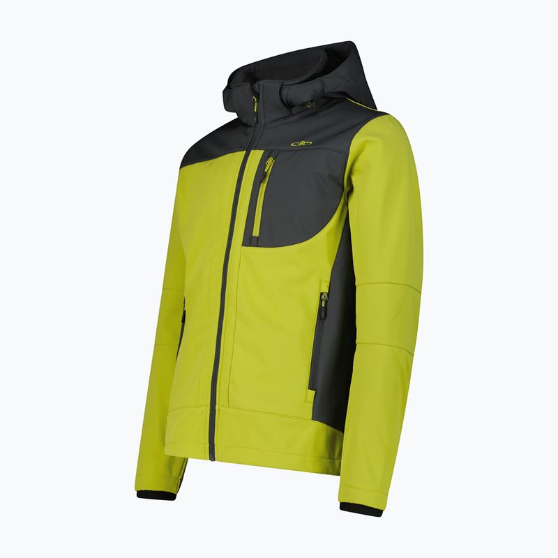 Куртка софтшелл чоловіча CMP 3A01787N Zip Hood cardamom/black pine 3