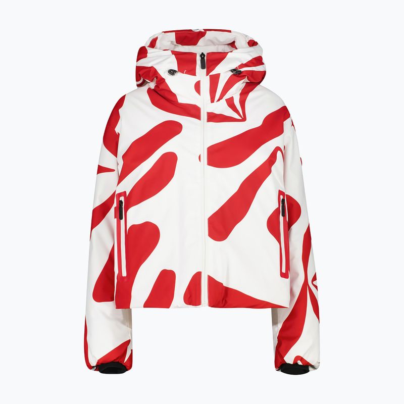 Куртка лижна жіноча CMP Fix Hood red/b.co gesso