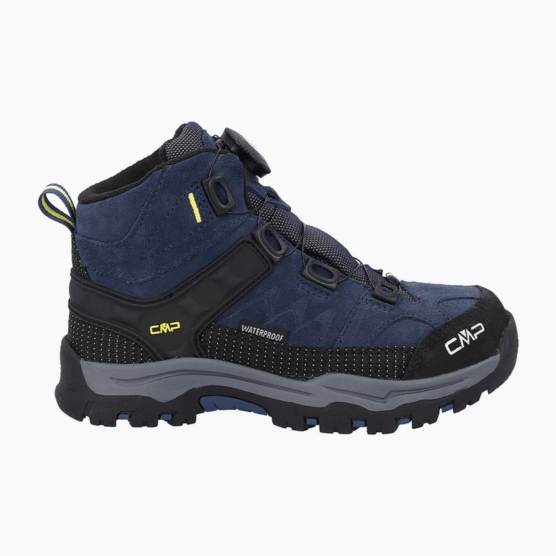 Взуття трекінгове дитяче CMP Kiruna Mid Fitgo Fleece Wp blue ink/yellow 2