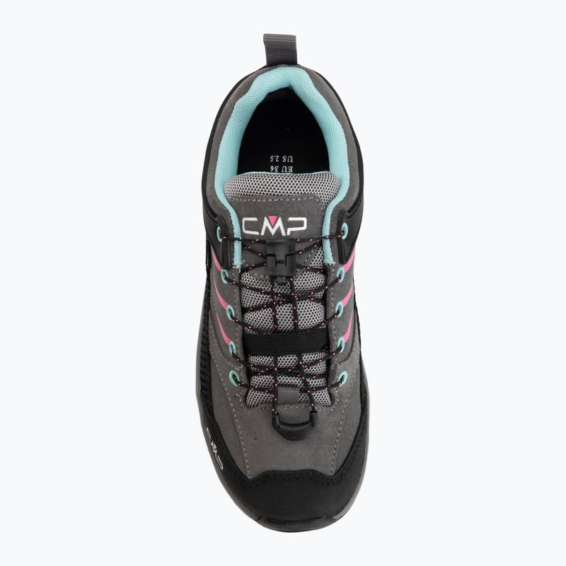 Взуття трекінгове дитяче CMP Rigel 2.0 Low Waterproof grey/acquarius/pink fluo 5