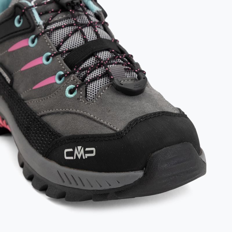 Взуття трекінгове дитяче CMP Rigel 2.0 Low Waterproof grey/acquarius/pink fluo 7