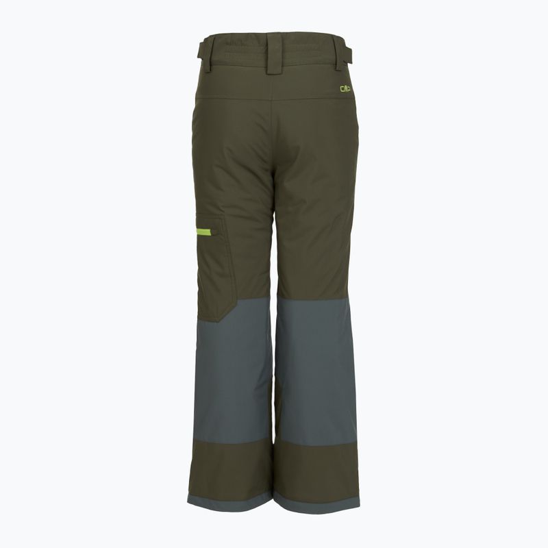 Штани лижні дитячі CMP 32W0504 olive/jungle 2