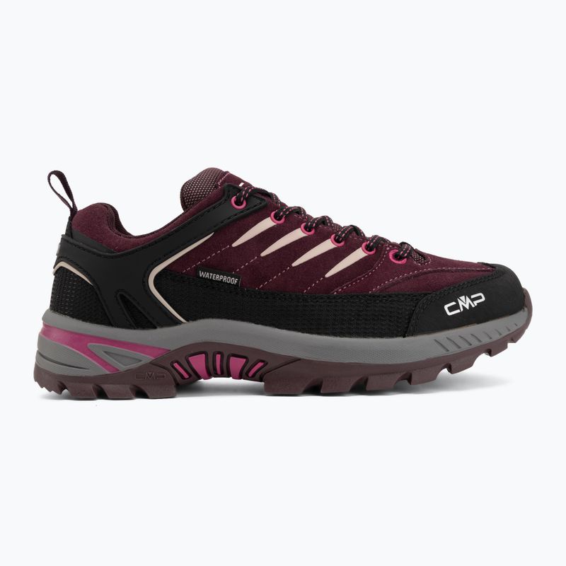 Взуття трекінгове дитяче CMP Rigel 2.0 Low Waterproof black berry/amaranto 2