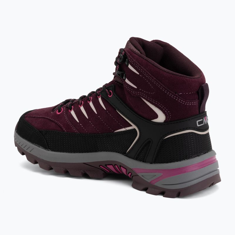 Взуття трекінгове дитяче CMP Rigel 2.0 Mid Waterproof black berry/amaranto 3