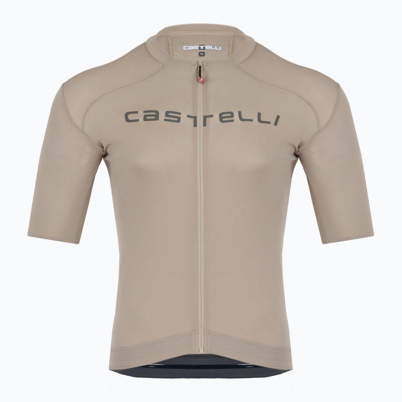 Футболка велосипедна чоловіча Castelli Prologo Lite clay/ gunmetal gray