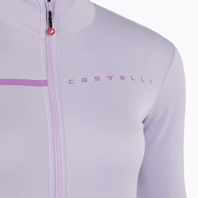 Кофта велосипедна жіноча Castelli Sinergia 2 Jersey FZ W purple mist/purple dew 3
