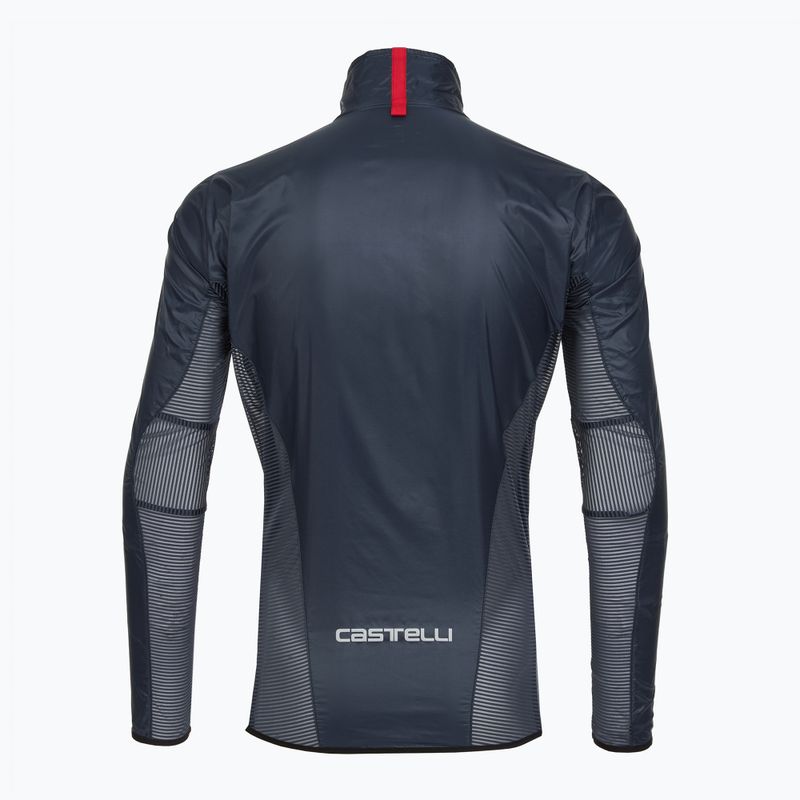 Куртка велосипедна чоловіча Castelli Aria Shell belgian blue 2