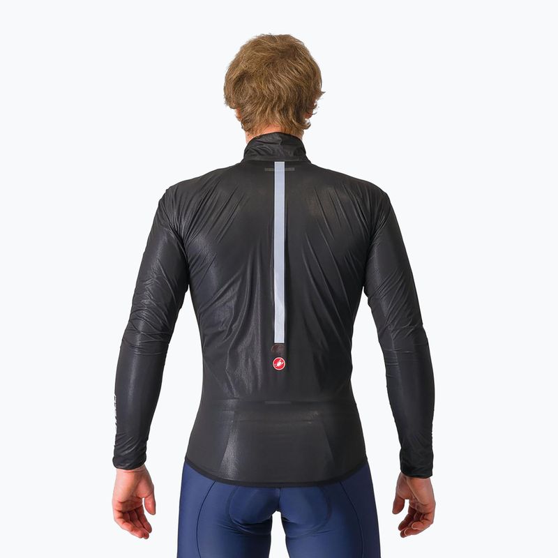 Куртка велосипедна чоловіча Castelli Squall Shell light black/silver gray 3