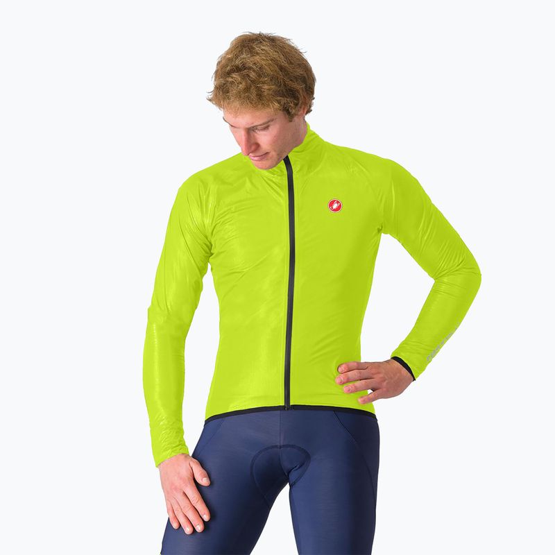 Куртка велосипедна чоловіча Castelli Squall Shell electric lime/black