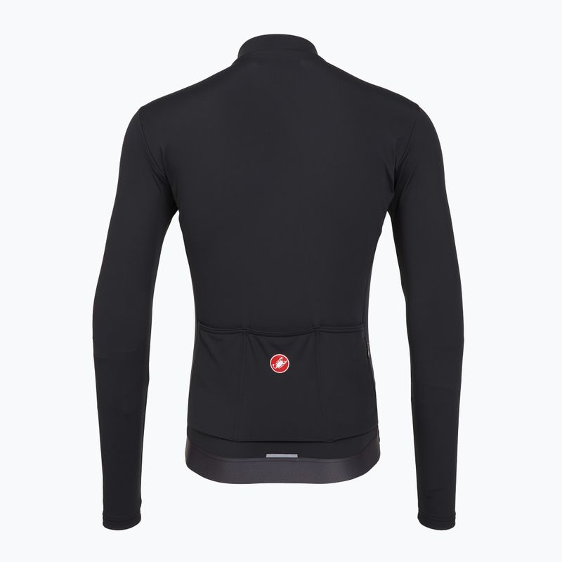 Кофта велосипедна чоловіча Castelli Espresso Thermal light black 2