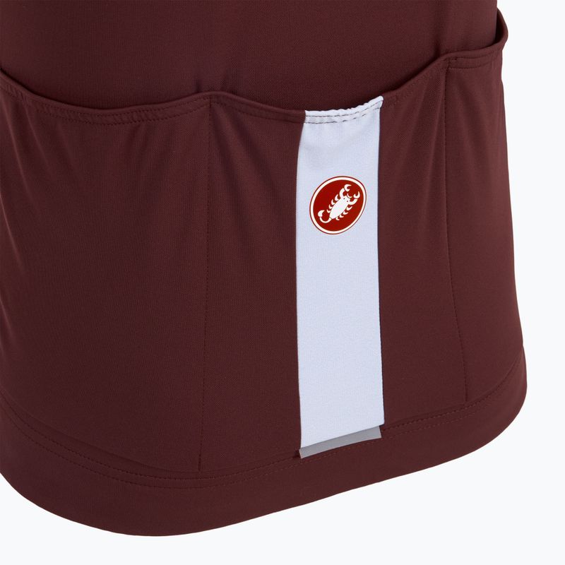 Футболка велосипедна чоловіча Castelli Prologo Lite deep bordeaux/ silver gray 4