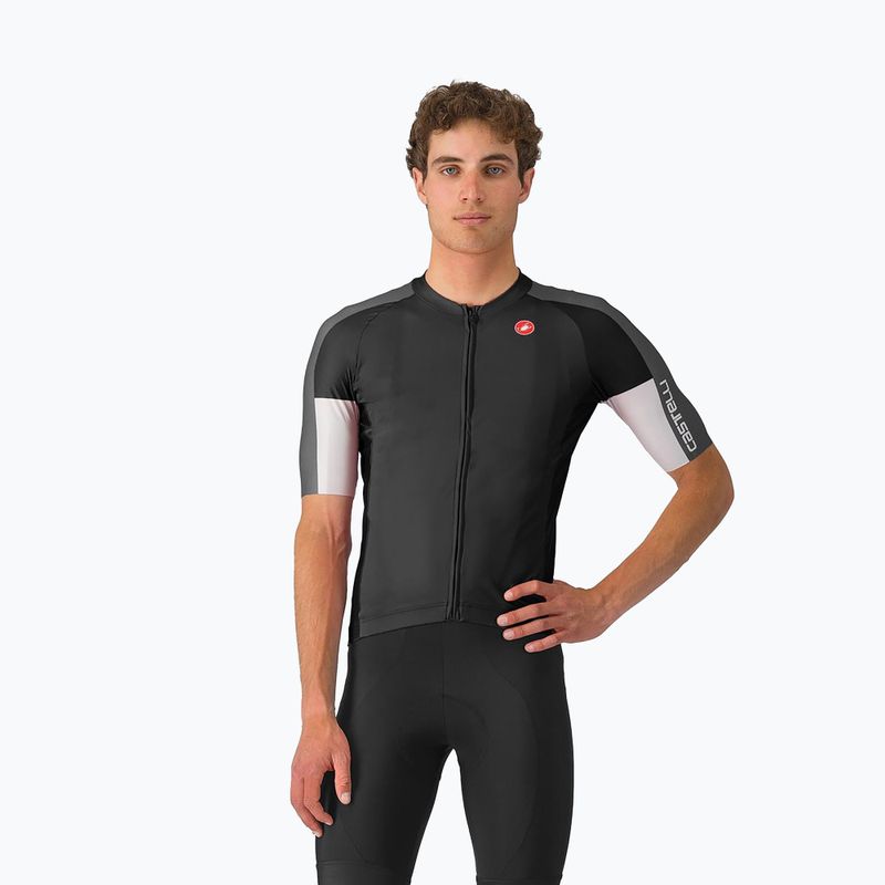 Футболка велосипедна чоловіча Castelli Entrata 6 light black/dark gray/smoky gray