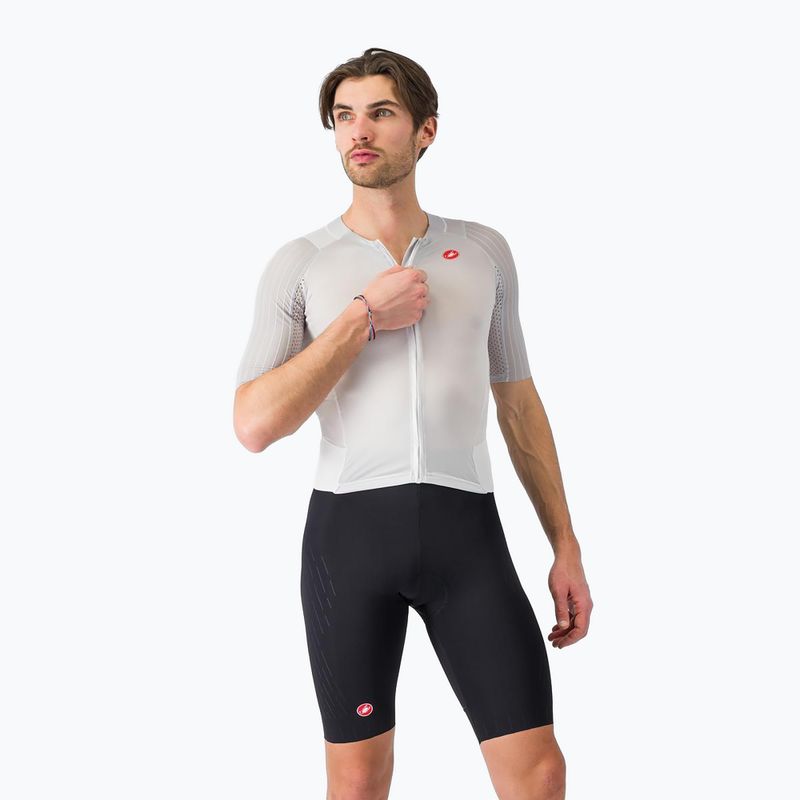 Чоловічий велокостюм Castelli Free Sanremo 3 білий/чорний
