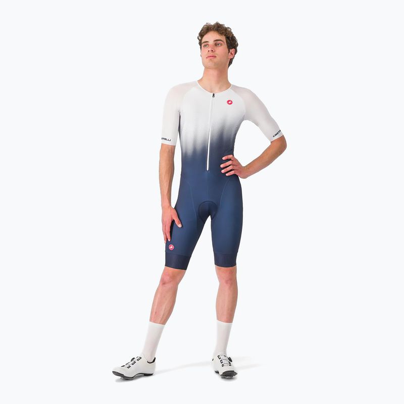 Чоловічий велокостюм Castelli Core Tri бельгійський синій/білий 2