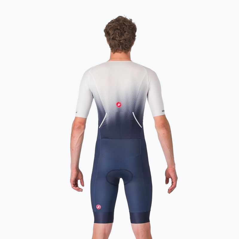 Чоловічий велокостюм Castelli Core Tri бельгійський синій/білий 3
