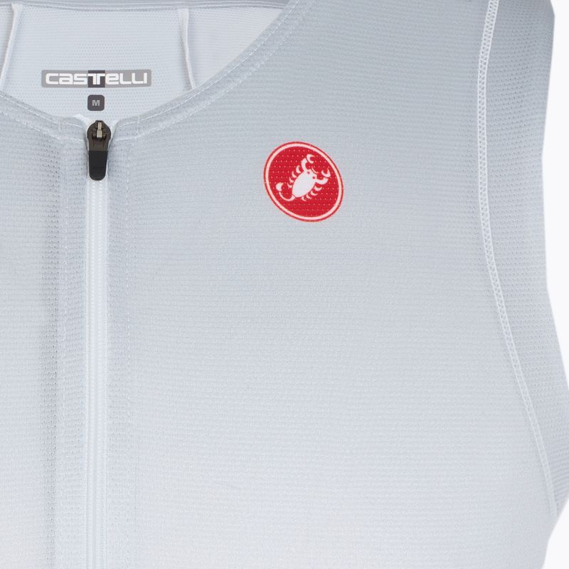 Футболка велосипедна чоловіча Castelli Free Speed 3 white/silver gray 3