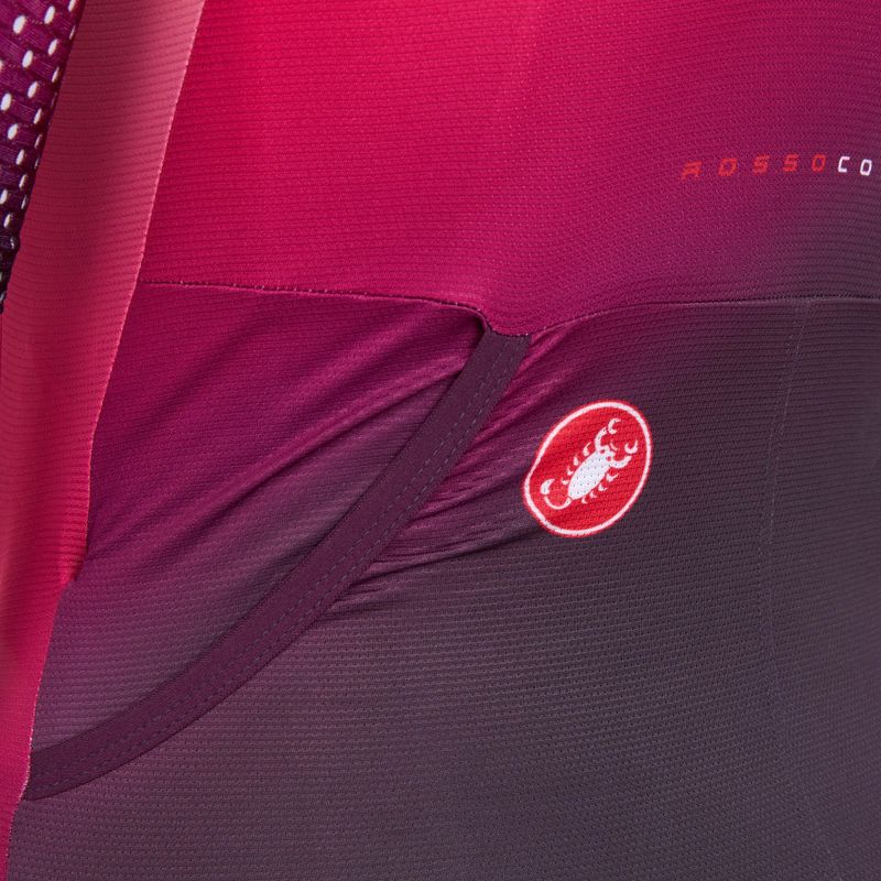 Комбінезон велоспортивний жіночий Castelli Free Sanremo 3 SS In dark night shade/vivid orange-bright rose 6