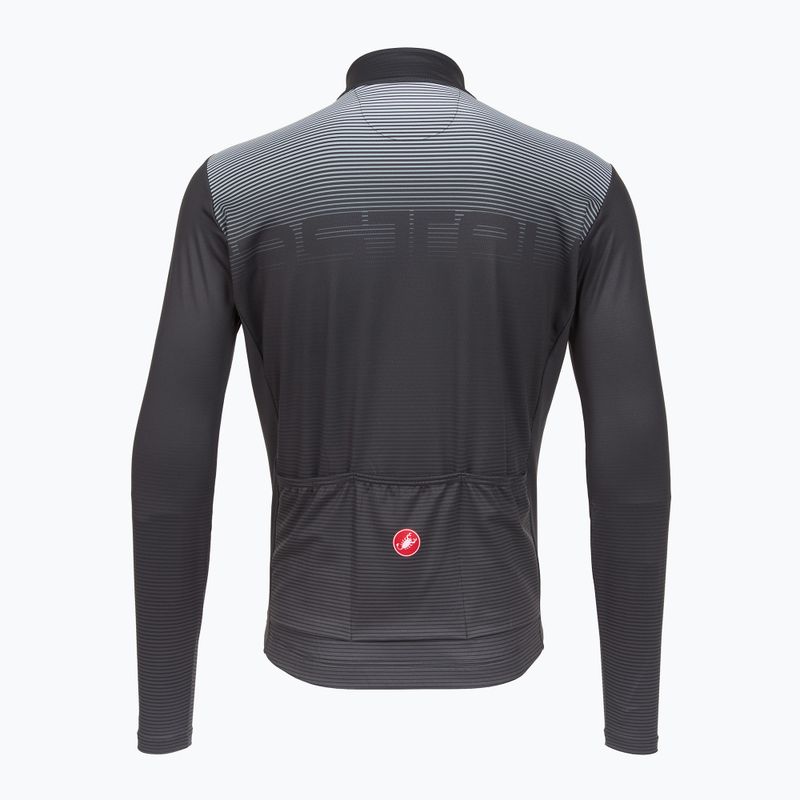 Лонгслів велосипедний чоловічий Castelli Apice Thermal dark gray/smoky gray/silver gray 2