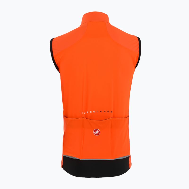 Жилет велосипедний чоловічий Castelli Perfetto Air brilliant orange 2