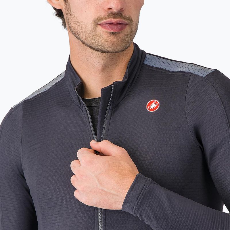 Лонгслів велосипедний чоловічий Castelli Puro 4 dark gray 3