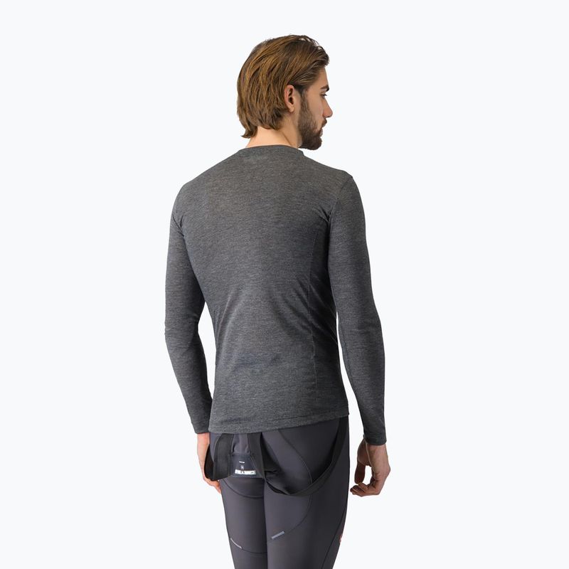 Лонгслів велосипедний чоловічий Castelli Medio Base Layer melange gray 3