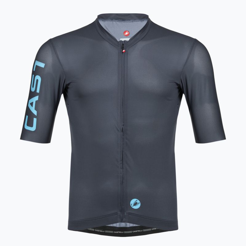 Футболка велосипедна чоловіча Castelli Entrata Apex twilight blue/neon cobalt