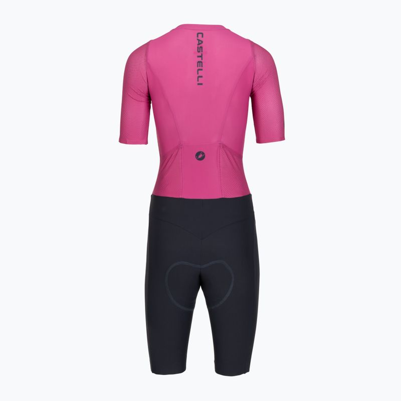 Комбінезон велоспортивний жіночий Castelli Movement Suit W violet pink/twilight blue 2