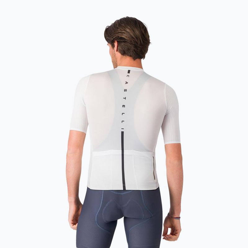 Футболка велосипедна чоловіча Castelli Drittone Logo white/black 3