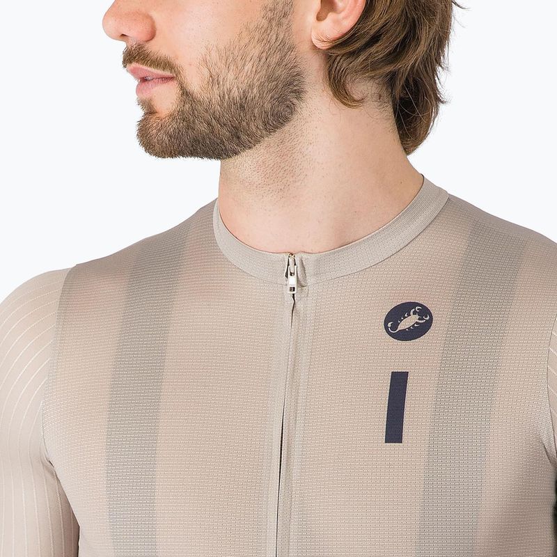 Футболка велосипедна чоловіча Castelli Drittone Logo clay/belgian blue 4