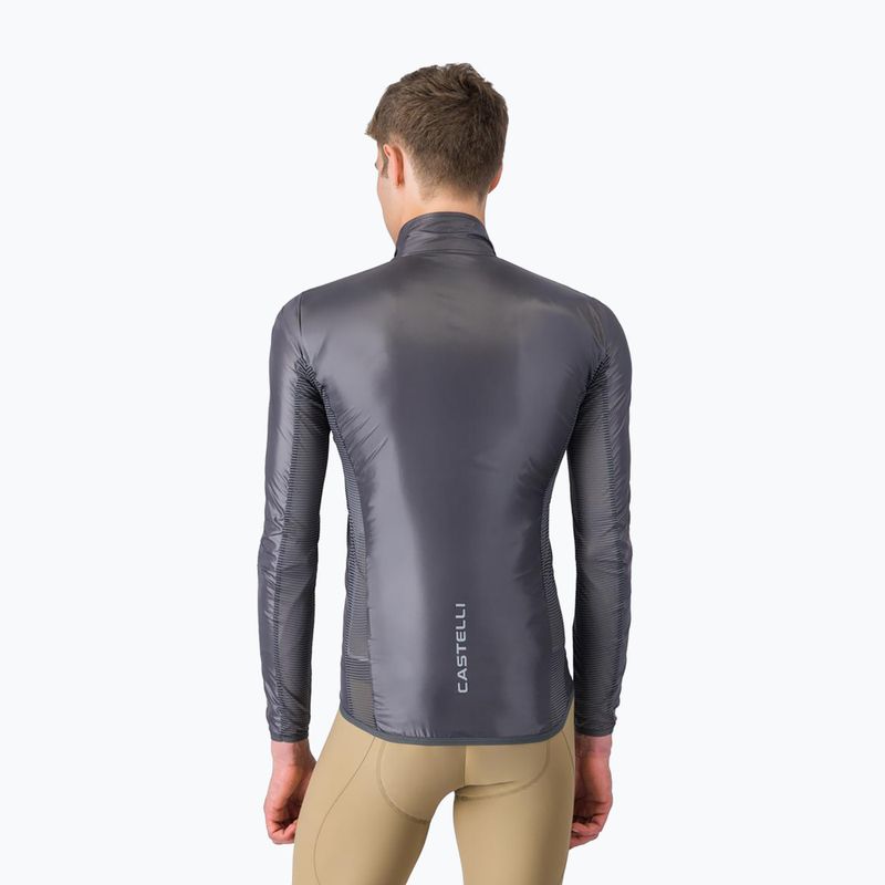 Куртка велосипедна чоловіча Castelli Aria Shell 2 silver gray/dark gray 2