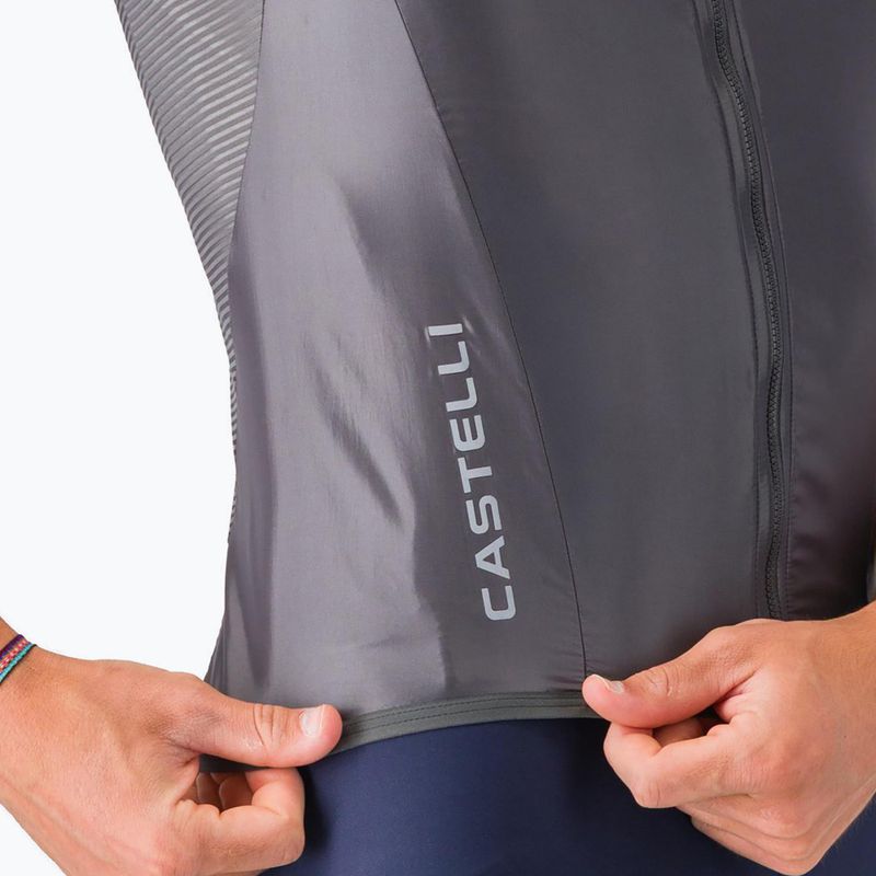 Жилет велосипедний чоловічий Castelli Aria Shell 2 dark gray 4